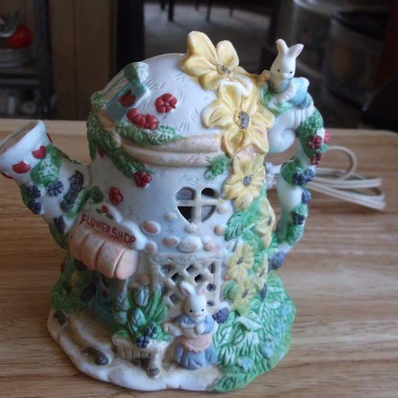 bisque easter house night light.